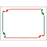 Papieren Placemats wit, motief rood & groen "Trattoria" 500 stuks (31x43cm)