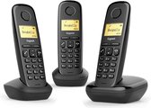 Gigaset A170 Trio Huistelefoon - 3 Handsets - Senioren - Vaste Telefoon - Zwart