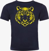 TwoDay jongens T-shirt met tijgerkop - Blauw - Maat 92
