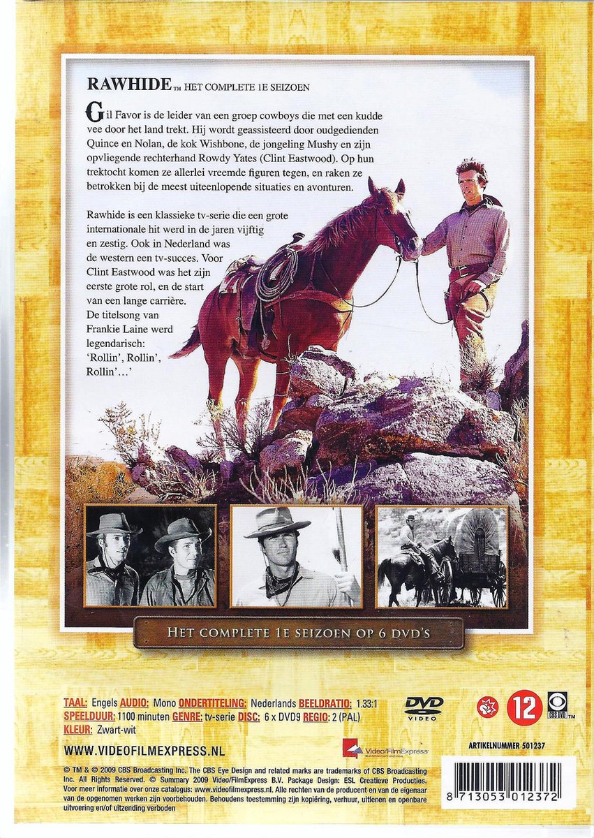 Rawhide - Seizoen 1 (Dvd), Eric Fleming | Dvds | bol