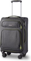 Airstream - Handbagage Koffer - 55 cm x 35 x 20  - 4 Wielen - TSA-Cijferslot - Softcase - Zwart