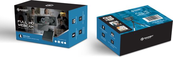 Full HD Webcam met Ruisvrije Microfoon - Incl. Tripod en Webcam Cover - 1080P - Voor Laptop en PC - Windows en Mac
