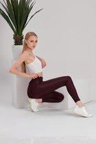 Bordeaux High Rise Shiny - Sport Legging