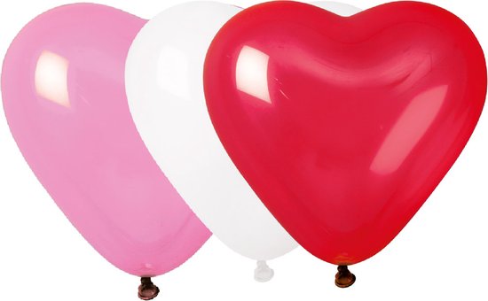 Valentijn Hart ballonnen groot 3pcs 44cm