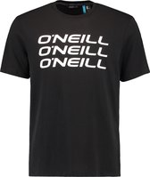 O'Neill T-Shirt Men Triple Stack Black Out M - Black Out Materiaal: 100% Katoen (Biologisch) Round Neck