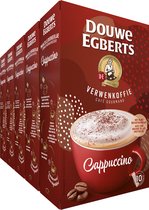 Bol.com Douwe Egberts Verwenkoffie Cappuccino Oploskoffie - 5 x 10 zakjes aanbieding