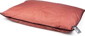 Duvo+ poly kussen vierkant siesta rhubarbe s - 80x60x10cm rood