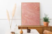 Poster Glasschilderij Pink Marble #1 - 70x100cm - Premium Kwaliteit - Uit Eigen Studio HYPED.®  - 70x100cm - Premium Museumkwaliteit - Uit Eigen Studio HYPED.®