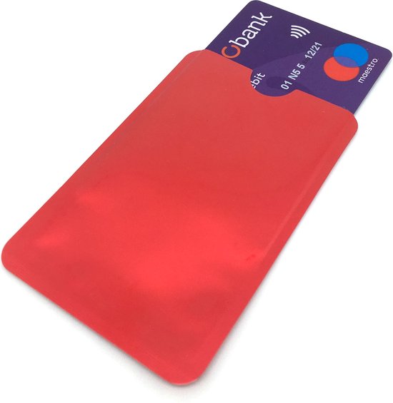 vragen Door Oefenen RFID pinpas creditcard hoesjes 3 Stuks / ID kaart beschermers / RFID  Blocker / NFC... | bol.com