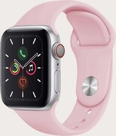 Siliconen Apple Watch Bandje - Roze - 38/40/41 mm - Series 1 2 3 4 5 6 SE 7 - Geschikt voor Apple Watch