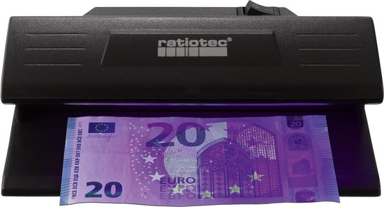 ratiotec Stylo détecteur de faux billets RP 50, noir