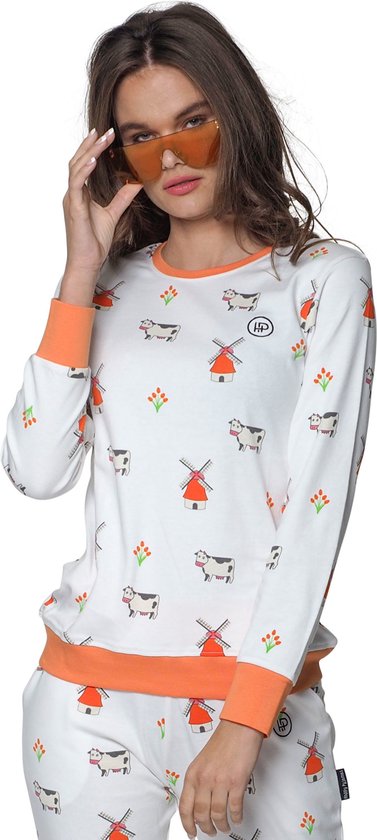 Happy Pyjama's | Dutch edition 2023 | Dames Pyama Volwassenen | Pyama dames maat XXL (XS- XXL) | Katoen