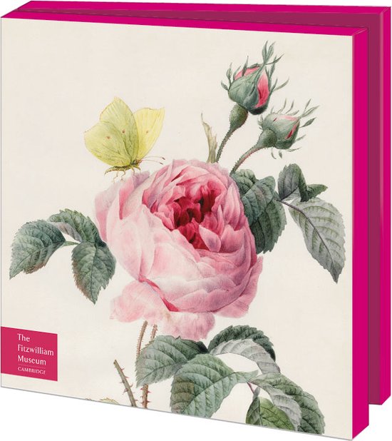 Bekking & Blitz - Wenskaartenmapje - Set wenskaarten - Kunstkaarten - Museumkaarten - 10 stuks - Inclusief enveloppen - Roses - Rozen - Bloemen - Fitzwilliam Museum Cambridge