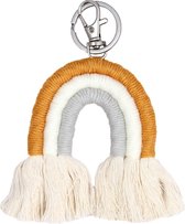 STUDIO Ivana van der Ende - sleutelhanger regenboog - macramé tashanger - kleur 010