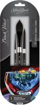 Silver Brush - Black Velvet - Aquarel, Inkt & Gouache penselen - Master Watercolor Set van 3