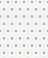 Behang grafisch hexagon - Behang - Wandbekleding - Wanddecoratie - Vliesbehang - Amazzonia - 0,53 x 10,05 M.