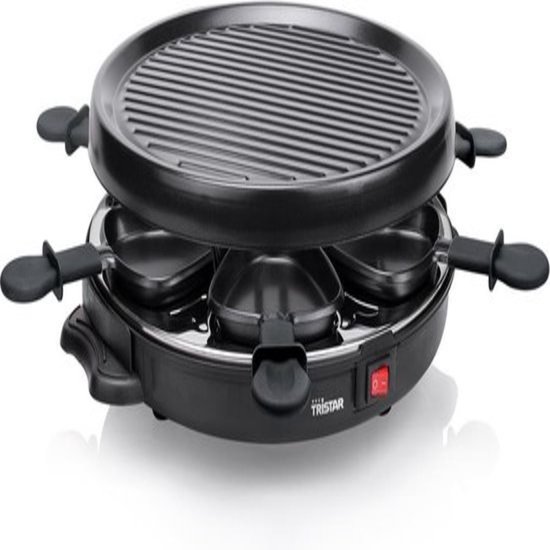 8 persoons Steengrill en Raclette in 1 Spring Raclette8 classic Duo