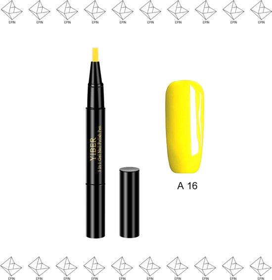 EPIN Nagellak Pen Gel Nagellak Makkelijk Mooie Nagels GEEL