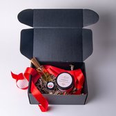 Aurgan Red Clay Mask Care Box – Arganolie 30ml + Rode kleimasker 150g + Argan/Framboos lipbalsem 10g – Natuurlijke giftbox – Verjaardag – Cadeau tip – Vrouw – Moederdag pakket