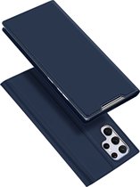 Dux Ducis - Telefoonhoesje geschikt voor Samsung Galaxy S22 Ultra - Skin Pro Book Case - Blauw