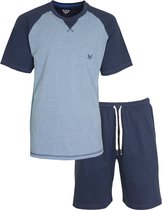 MEQ heren Shortama Blauw MESAH2004A - Maten: M