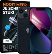 iPhone 13 mini Matt Cleanfilm Screenprotector - Glasbeschermer mat  – screenprotector mat - Premium - Mat - Screenprotector - voorkomt krassen en barsten - TPU Cleanfilm - supersterk en dun! 