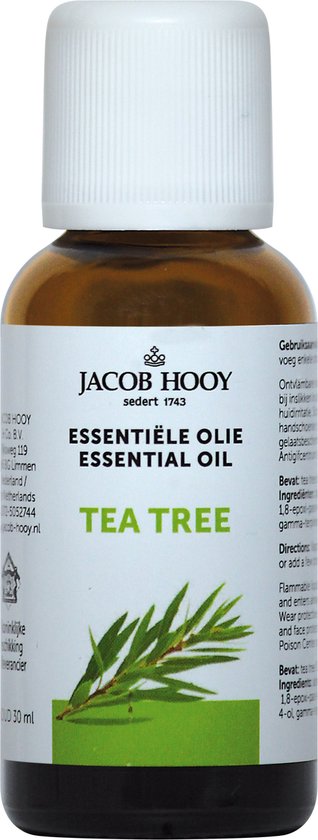variabel kaping Wardianzaak Jacob Hooy Tea tree - 30 ml - Etherische Olie | bol.com