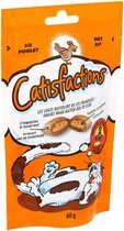 3x - Catisfactions - Snack Pour Chat Au Kip - 3x60g
