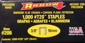 Arrow Nieten voor tacker T20, 3/8 10mm, 1000 stuks