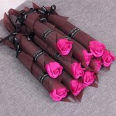 5x Rozen - Valentijnsdag - Roze - Cadeau - Liefde - Valentijn - Valentijnscadeau - Roze Roos