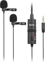 BOYA BY-M1DM Duo dasspeld-microfoon voor smartphone en camera