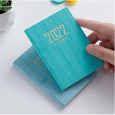 Zoecor Agenda 2022 - Mini Notebook 365 - Draagbare pocket agenda - A7