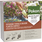 Pokon Kokos Potgrond Compact voor Terras & Balkon - 20l - Potgrond (compact formaat) - 6 maanden voeding - Alleen water toevoegen