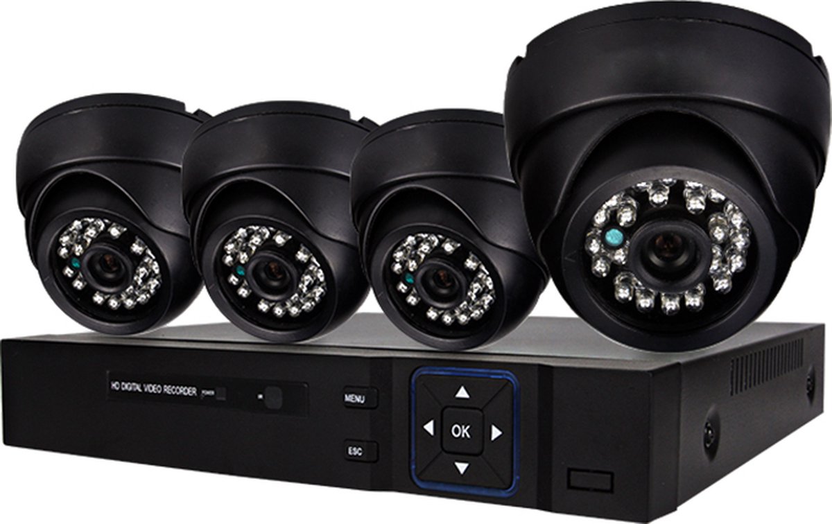 Beveiligingscamera Set 4 Camera's met 500 GB HDD - Product - €199,00