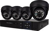 Compleet Camera Beveiliging Set met 4 Camera - Bedraad - + 1TB HDD -  Beveiligingscamera Buiten - Bewakingscamera - CCTV