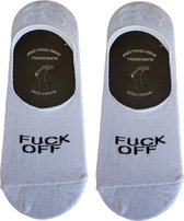 Verjaardag cadeau - Grappige sokken - Fuck Off no show sokken - Leuke sokken - Vrolijke sokken – Valentijn Cadeau - Luckyday Socks - Cadeau sokken - Socks waar je Happy van wordt –