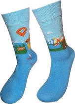 Verjaardag cadeau - Grappige sokken - Zomer vakantie sokken - Leuke sokken - Vrolijke sokken – Valentijn Cadeau - Luckyday Socks - Cadeau sokken - Socks waar je Happy van wordt – M