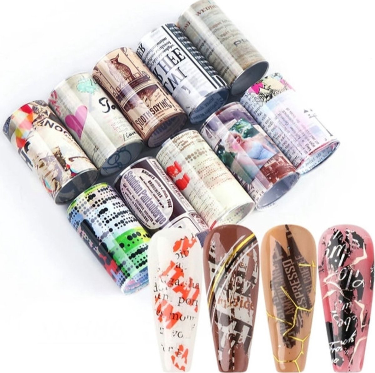 Goedkoopste Nagelfolie- transferfolie- nageldecoratie- nailart