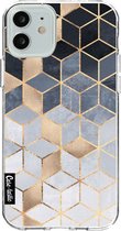 Apple iPhone 12 Hoesje - Casetastic - Soft Serie - TPU Backcover - Gradient Cubes - Hoesje Geschikt Voor Apple iPhone 12