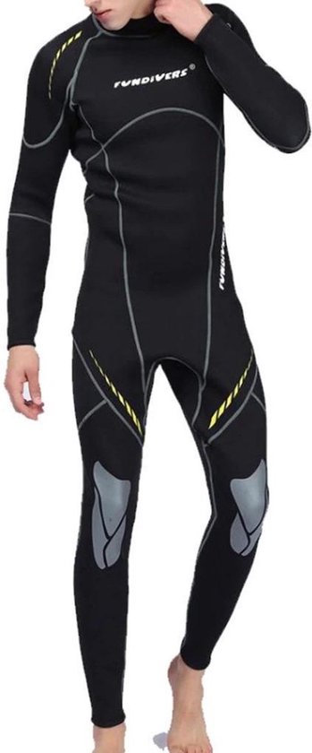 Wetsuit - Neopreen Surfpak 3mm - Thermo Zwempak - Swimsuit - Zwart - Maat XL (178-183cm)