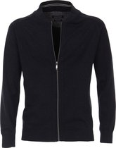 Casa Moda Cardigan Bleu Marine Fermeture Éclair Tricoté Coupe Comfort - 5XL