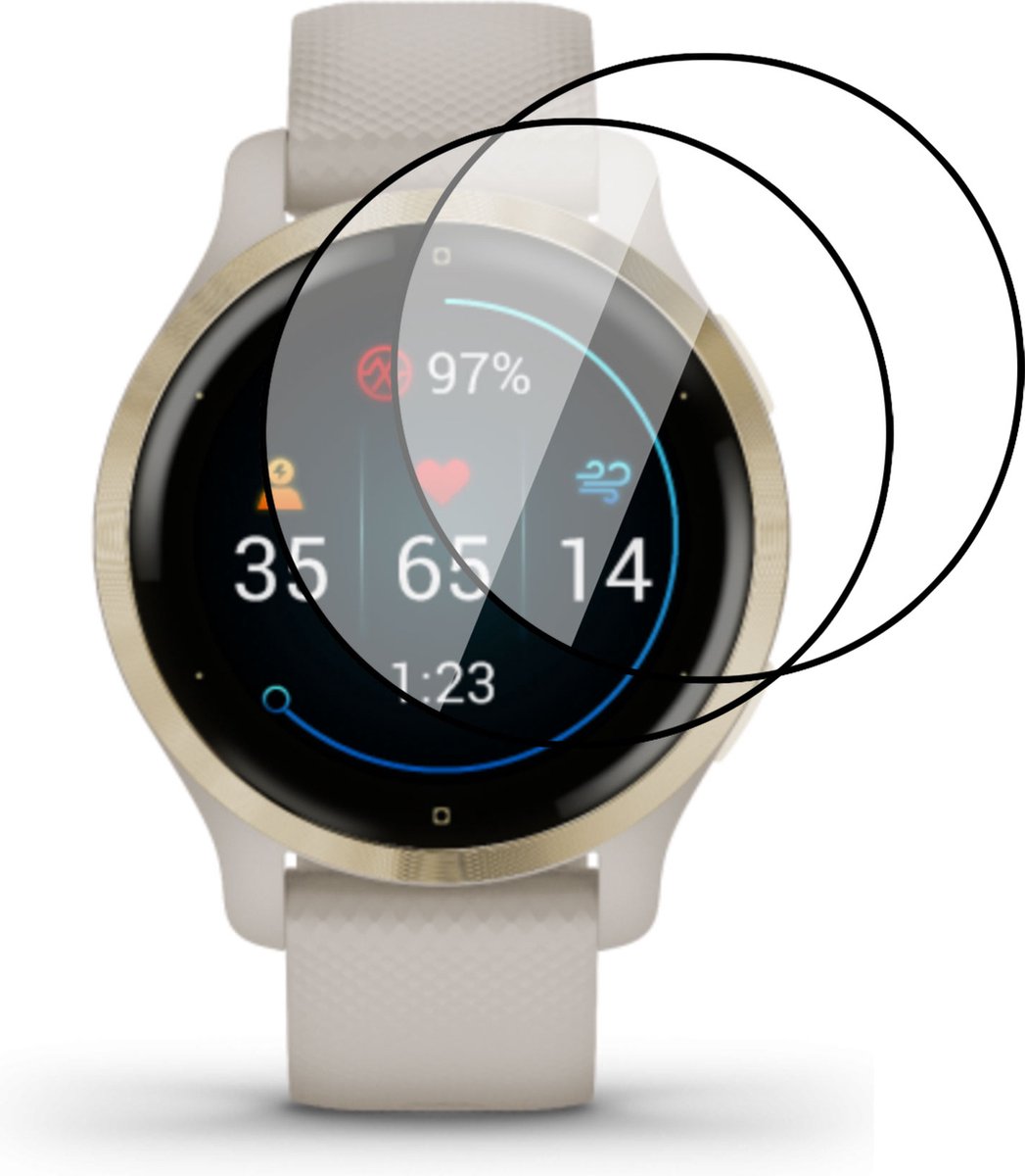 Garmin Venu 2 Screenprotector PET Folie Screen Cover Protector 2