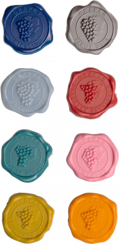 Vacu Vin Glas Markers Classic Grapes