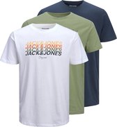 JACK&JONES ORIGINALS JORBRADY TEE SS CREW NECK SN 3PK MP Heren T-Shirt - Maat S