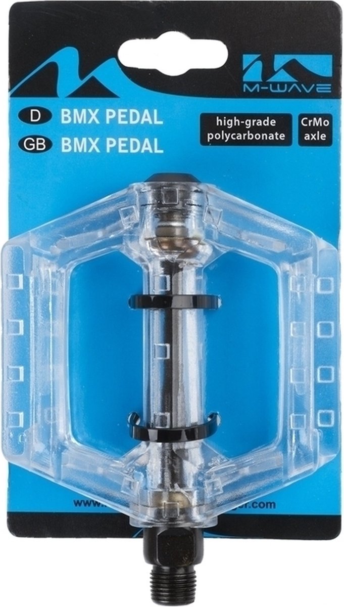 Fietspedalen BMX Grijs/Transparant