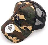 ANGRY ANGELS LIFESTYLE® Retro Trucker Cap Camo - One Size