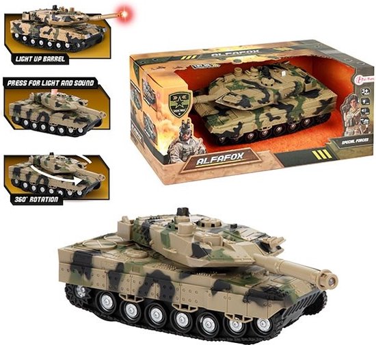 Toi Toys - Militaire Tank Met Licht En Geluid 24 Cm!
