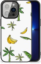 GSM Hoesje iPhone 13 Pro Mobiel TPU Hardcase met Zwarte rand Banana Tree