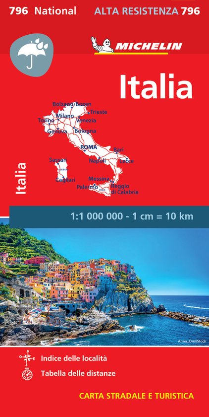 Cover van het boek 'Italia' van  Michelin