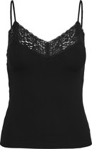 ONLY ONLTILDE RIB LACE SINGLET JRS Dames Top - Maat XS